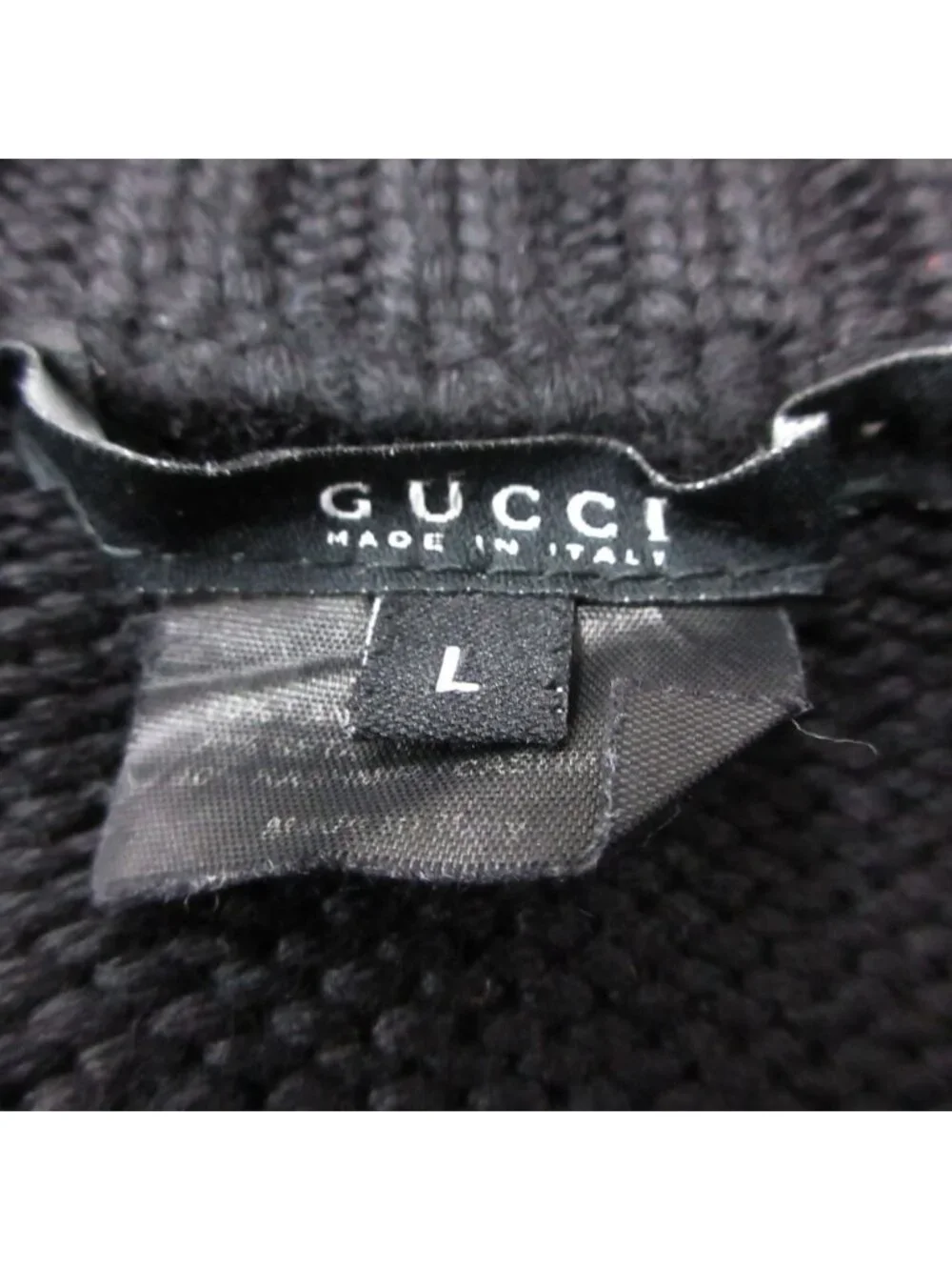Gucci Hoodie Driver's Knit Sweater Zip Up Black